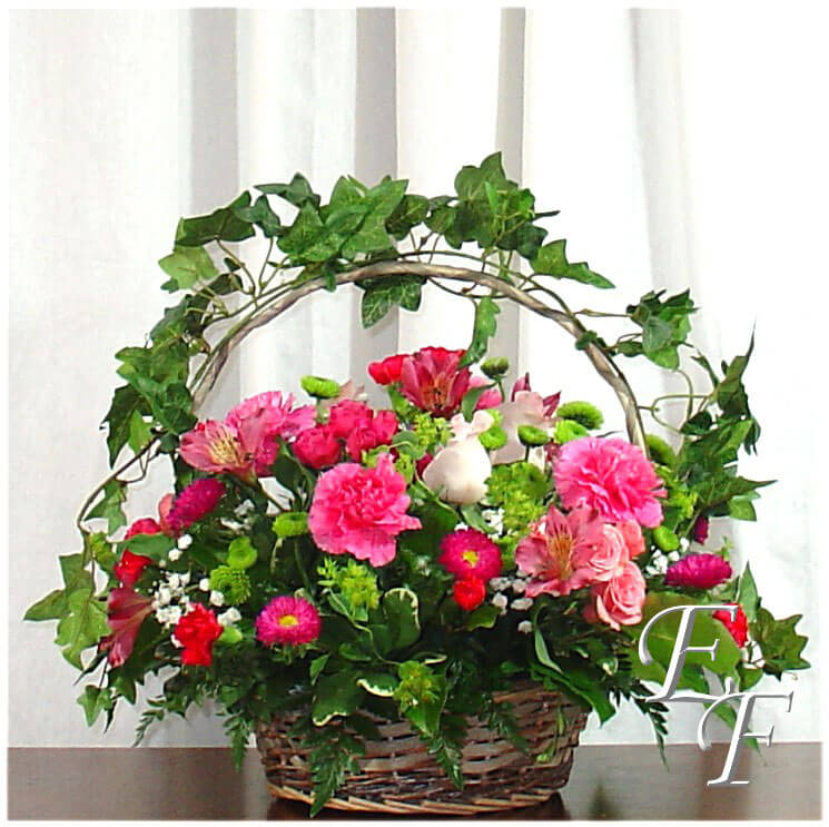 Victorian Basket filled with flowers