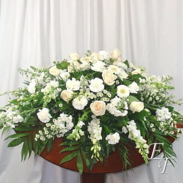 White Garden Casket Spray EF-203 B