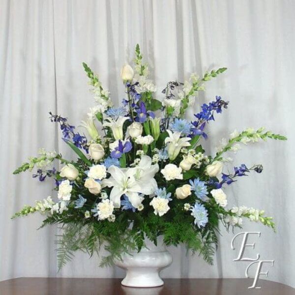 Peaceful Blues Urn EF 207-2