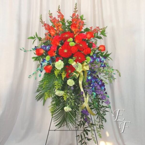 Vibrant Sympathy Orchid Spray EF 214-1 B