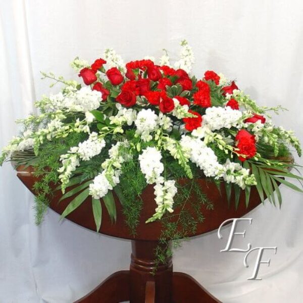 Red & White Cascading Spray EF-218 A