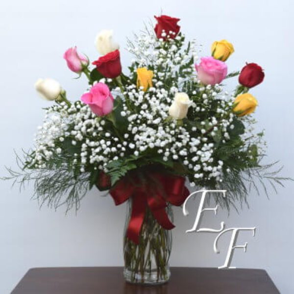 Assorted Roses Arranged EF-905