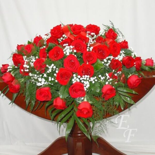 48 Rose Casket Spray EF-200