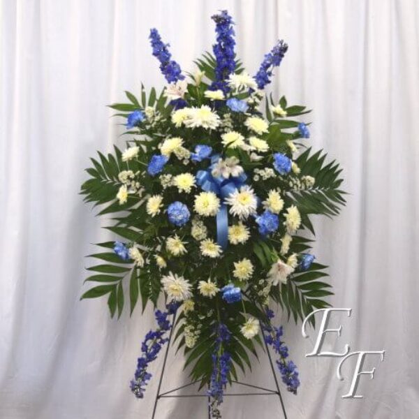 Peaceful Blues Standing Spray EF 207-1