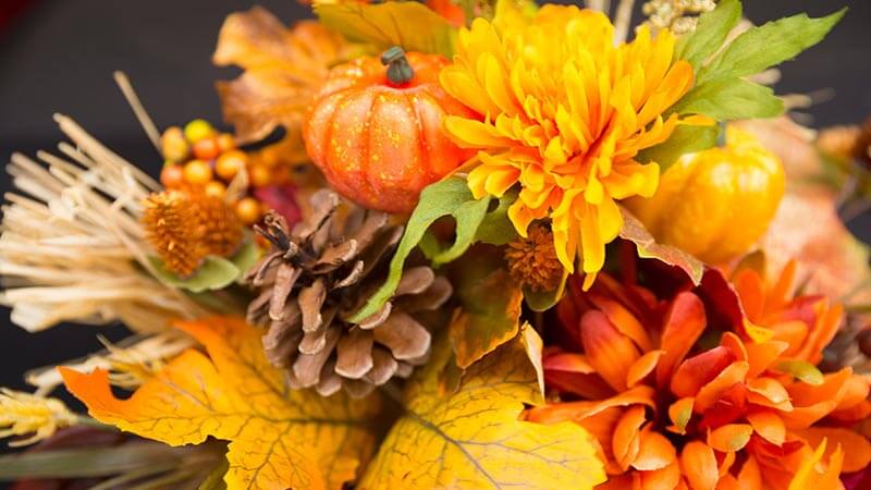 Colorful fall decoration