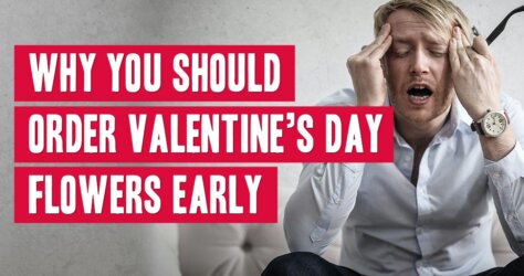 Frustrated man who forgot to order valentine's day flowers.