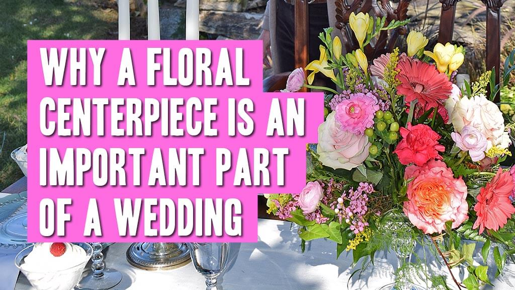 A floral wedding centerpiece