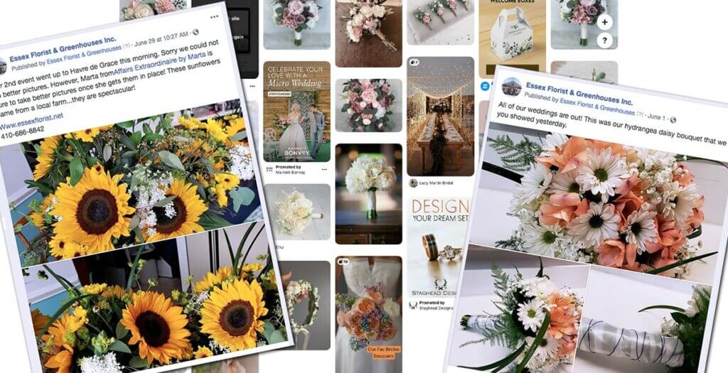 Saved images of wedding flowers