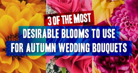 Feature image - 3 types of fall wedding flowers for nouquets