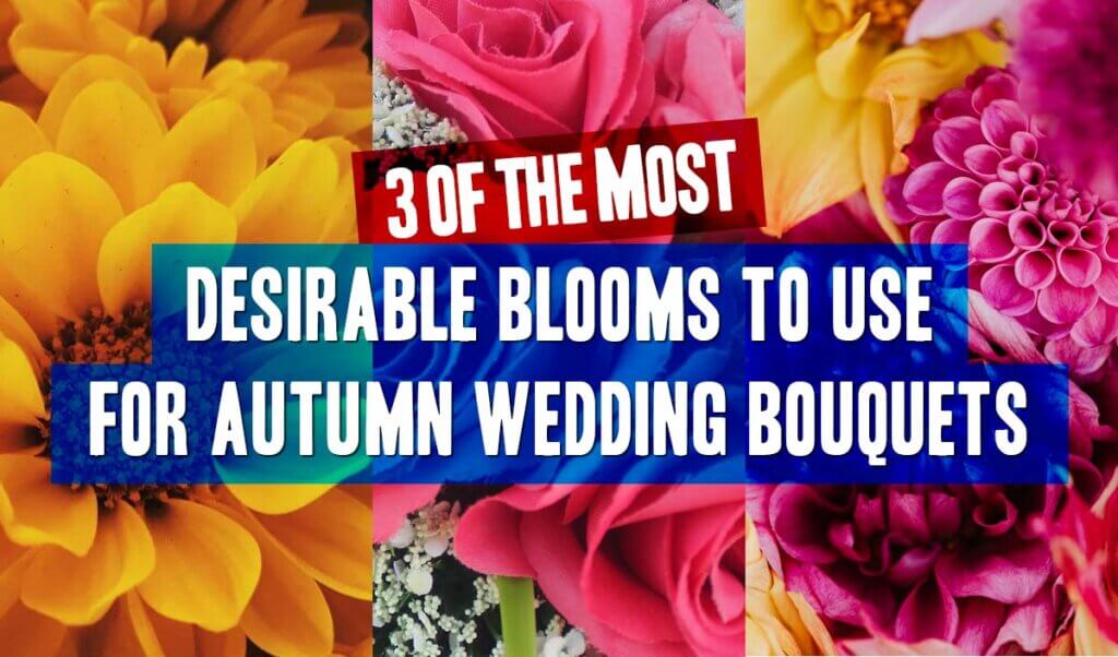 Feature image - 3 types of fall wedding flowers for nouquets