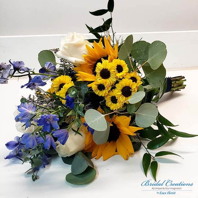 Wedding Bouquet with sunflowers
